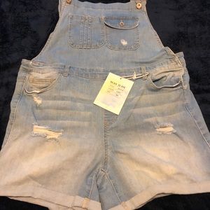 Plus size 3XL Overall shorts